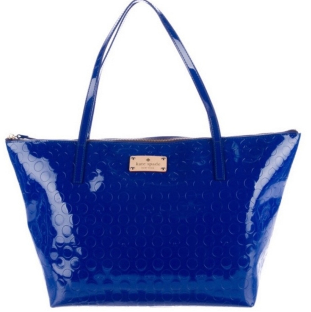 KATE SPADE YALETOWN SOPHIE COBALT BLUE TOTE BAG